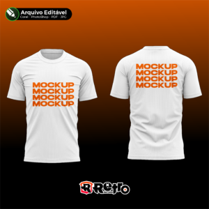Mockup Camiseta Gola Redonda - Estúdio Retro