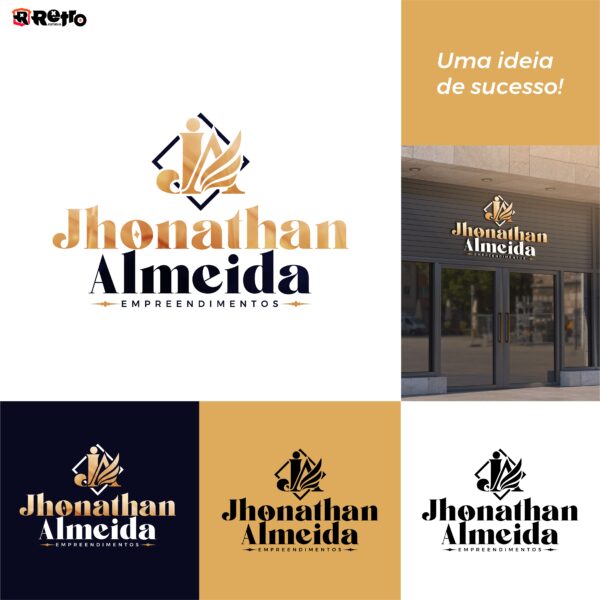 LOGOTIPO JHONATAN ALMEIDA - ESTÚDIO RETRO