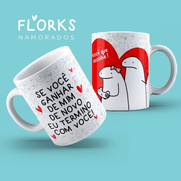 Pack 7 artes flork - dia dos namorados - caneca - Imagem 6