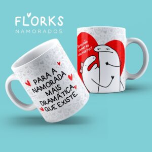 Pack 7 artes flork - dia dos namorados - caneca