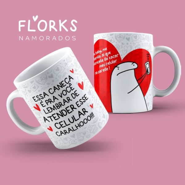 Pack 7 artes flork - dia dos namorados - caneca - Imagem 4