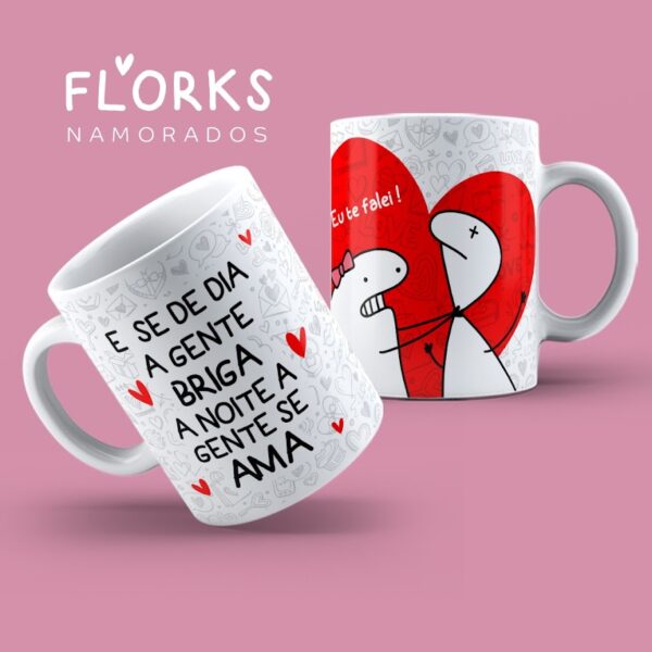Pack 7 artes flork - dia dos namorados - caneca - Imagem 2