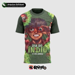 Camiseta dia do indio - Estúdio retro - Tucuruí