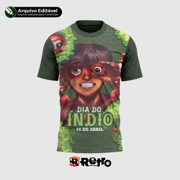 Camiseta dia do indio - Estúdio retro - Tucuruí