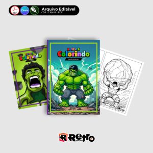 REVISTA COLORIR HULK - ESTUDIO RETRO